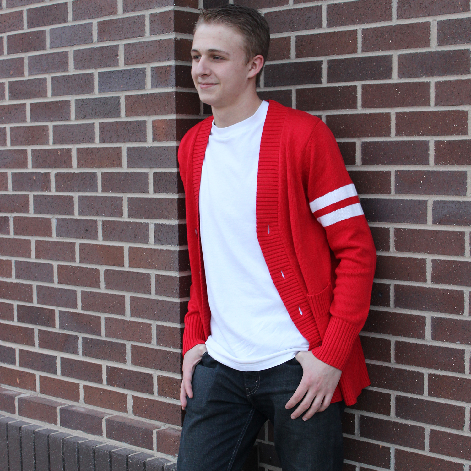 retro letterman sweater